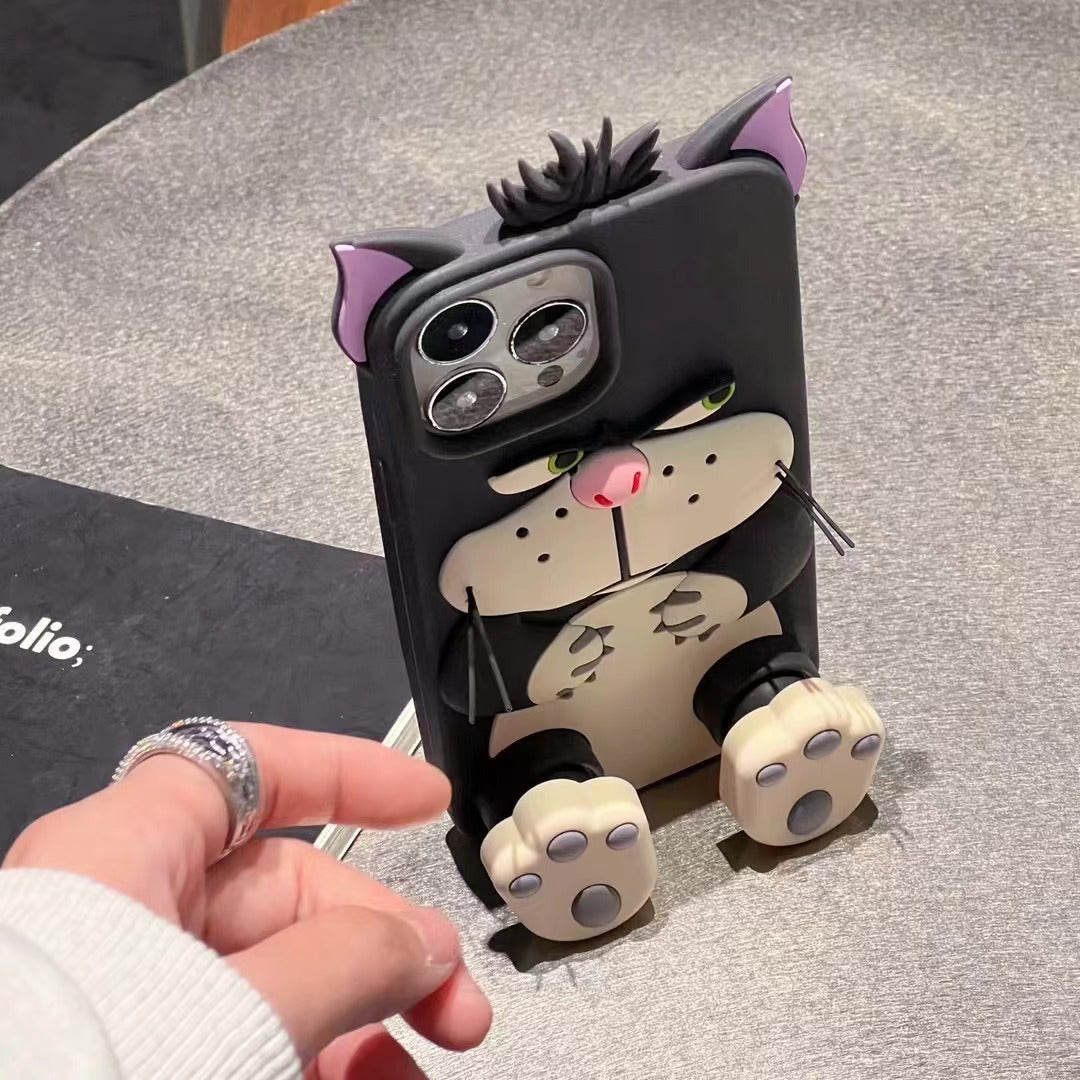 🐱 Diseño de dibujos animados para funda de teléfono con un lindo gato