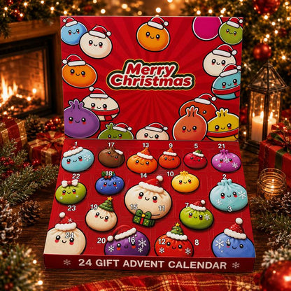 2026 Christmas Advent Calendar - 24 Days of Mini Squishy Dumpling Toys