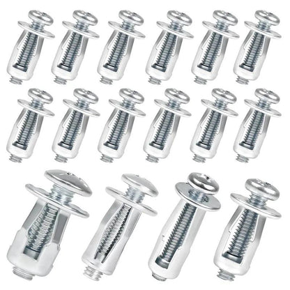 Heavy-Duty Carbon Steel Button Rivet Locking Nuts Set - M4, M5, M6 Industrial Hardware