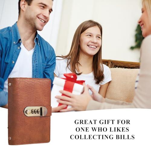 A6 savings notebook,3-Digit Resettable Password Lock，suitable for storing money and important.
