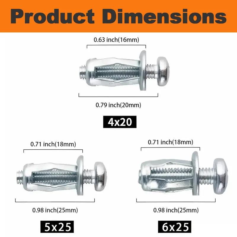 Heavy-Duty Carbon Steel Button Rivet Locking Nuts Set - M4, M5, M6 Industrial Hardware