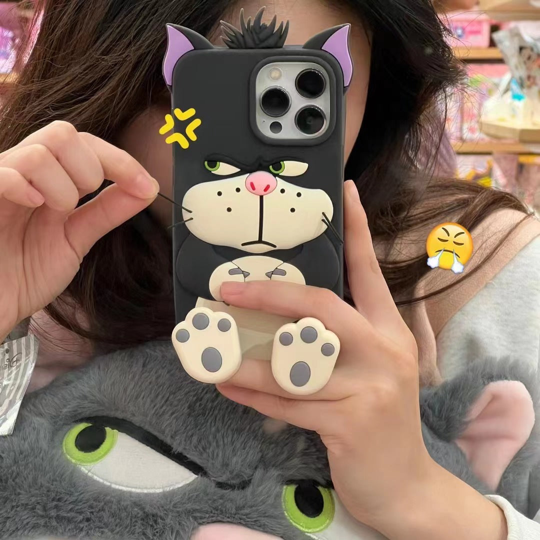 🐱 Diseño de dibujos animados para funda de teléfono con un lindo gato