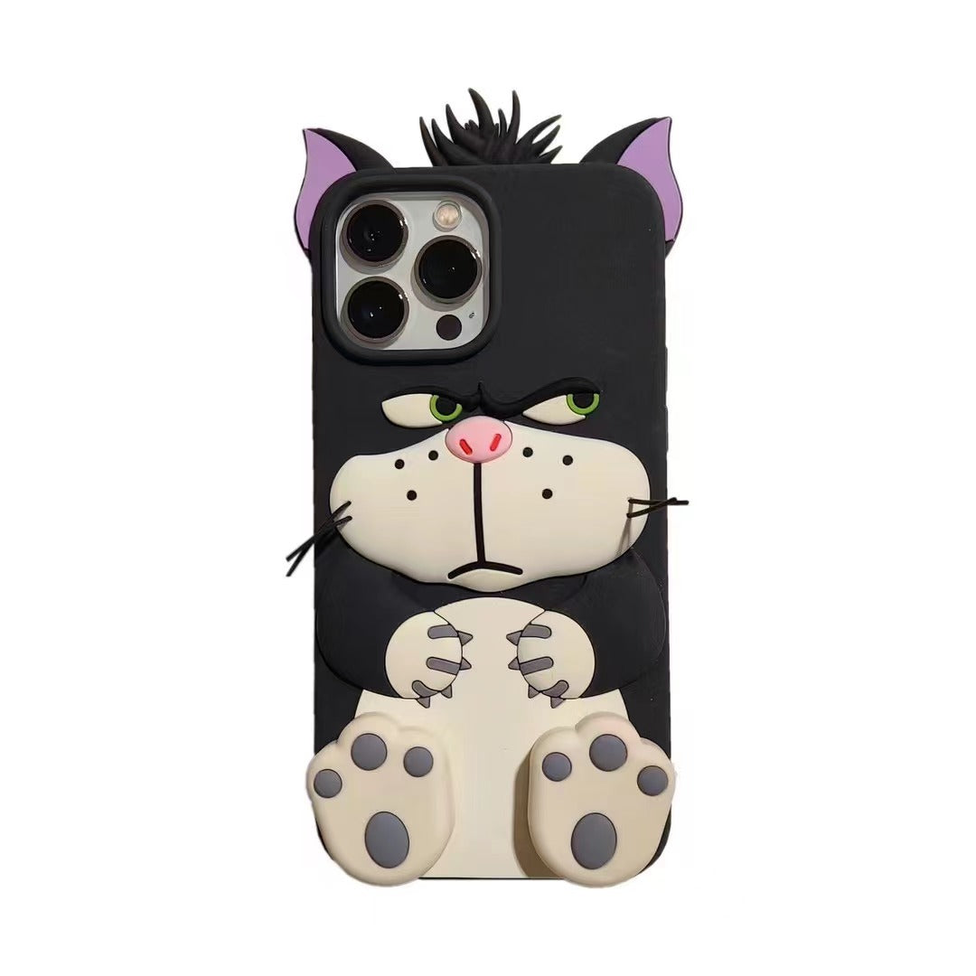 🐱 Diseño de dibujos animados para funda de teléfono con un lindo gato