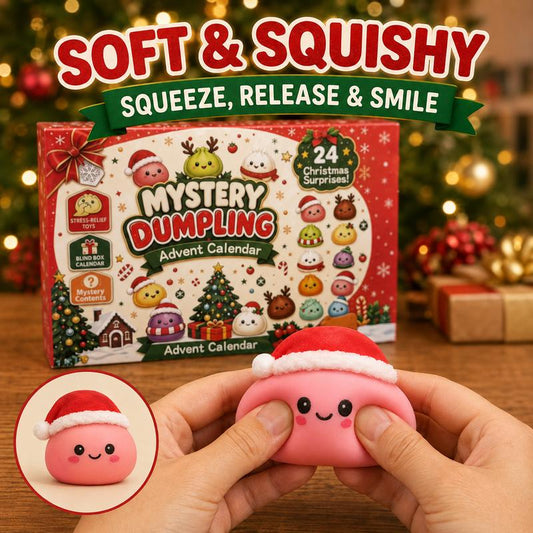 2026 Christmas Advent Calendar - 24 Days of Mini Squishy Dumpling Toys