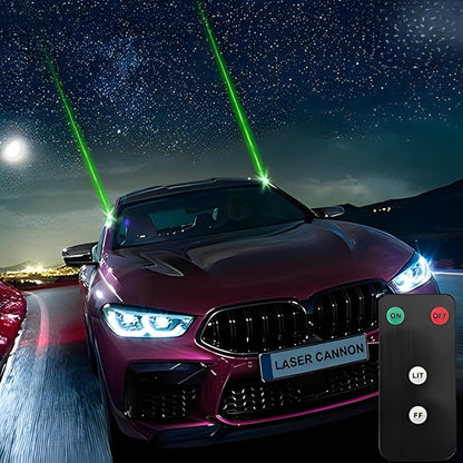 🔥Luces Estroboscópicas ABS para Techo de Vehículo – Láser y LED con Control Remoto