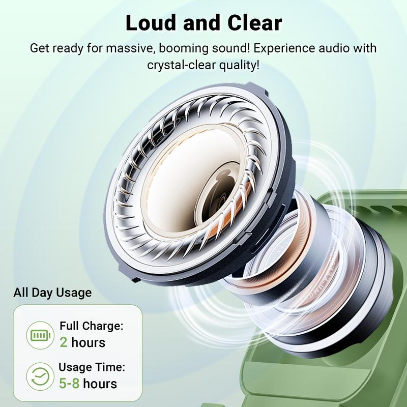 5-in-1 Wireless Charging Speaker Stand with LED Light - Phone & Tablet Holder
