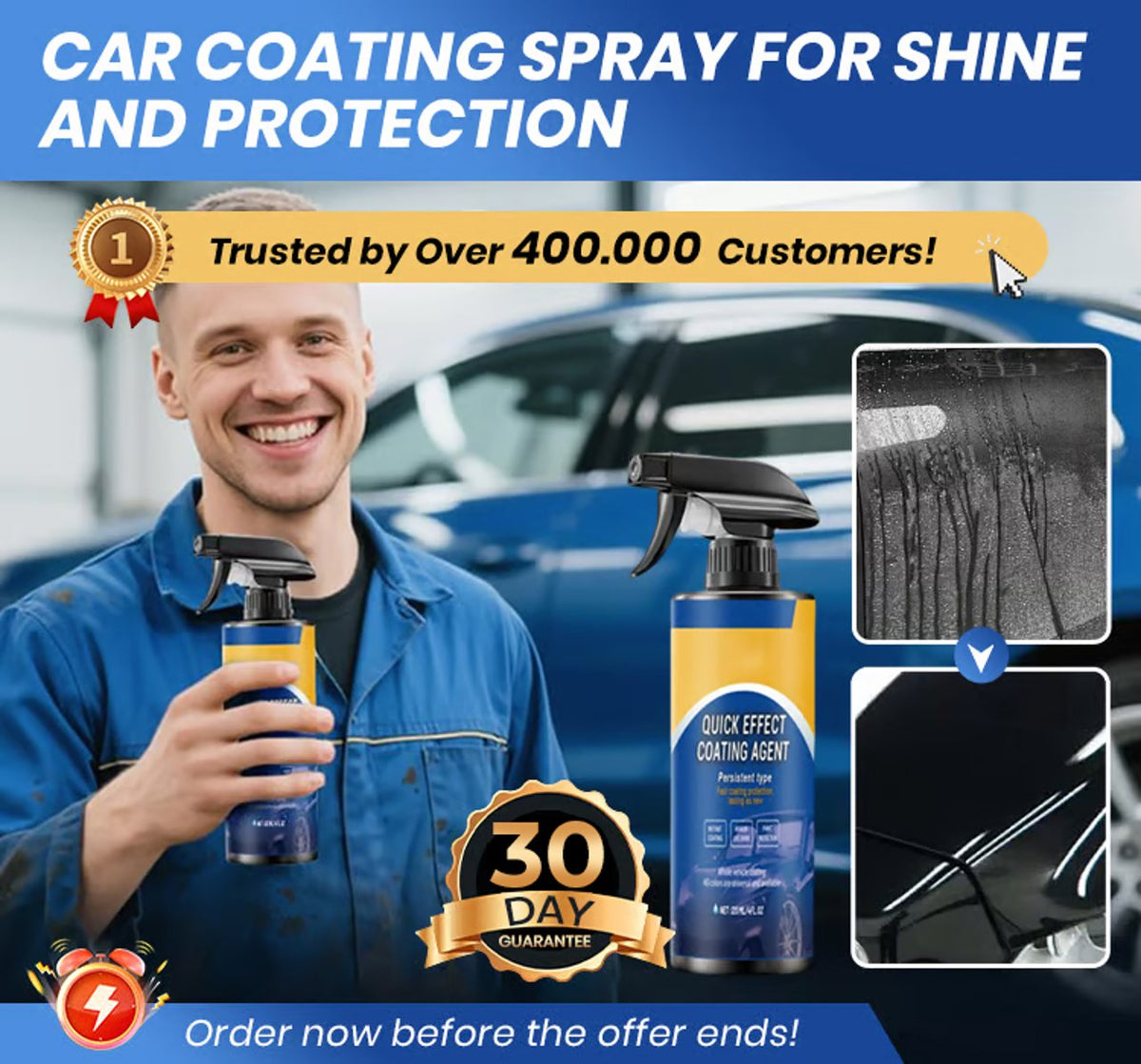 🚗Car Coating Spray for Shine & Protection✨